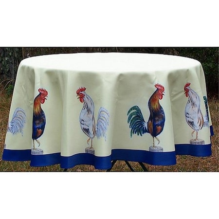 Betsy Drake Betsy Drake TR037 58 in. Rooster Round Table Cloth TR037